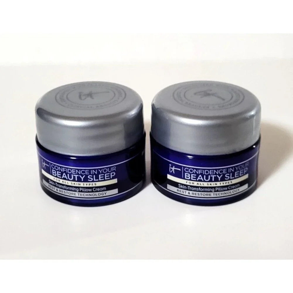 2 x IT Cosmetics Confidence In Your Cream Skin Transforming Pillow Cream 0.237oz